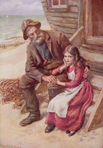Peggotty y la pequeña Emily, ilustración para 