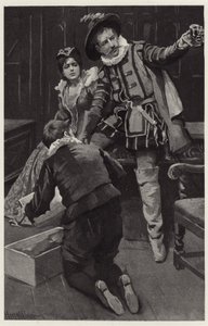 Petruchio comenzó a enfurecerse de nuevo, diciendo que el sombrero estaba moldeado en un cuenco de Harold Copping