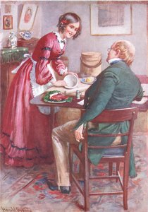 Ruth Pinch hace un Pudín, ilustración para 