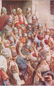 San Pablo en Jerusalén, ilustración de Harold Copping Pictures: The Crown Series, c.1920s de Harold Copping