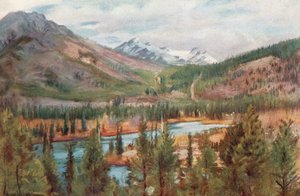 El río Bow en Banff de Harold Copping