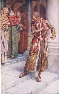 El remordimiento de Judas, ilustración de Harold Copping Pictures: The Crown Series, c.1920s