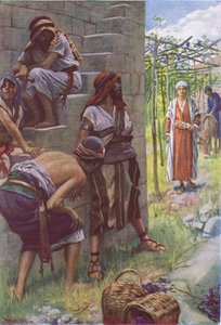 Los viñadores malvados, ilustración de Harold Copping Pictures: The Crown Series, c.1920s de Harold Copping
