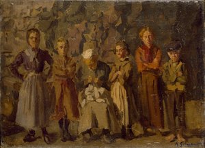 Habitantes de Cuevas, Dieppe de Harold Gilman