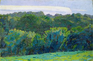 Paisaje, Somerset, 1917 de Harold Gilman