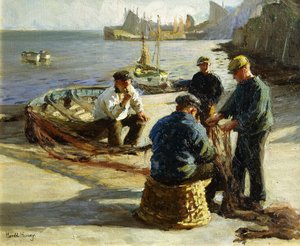 Remediar las redes, Newlyn de Harold Harvey