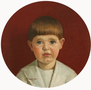 Retrato de James Jewill Hill, Jr (óleo sobre lienzo colocado sobre tabla)