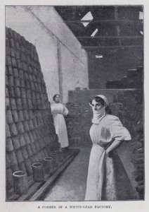 Un rincón de una fábrica de plomo blanco de Harold Hume Piffard