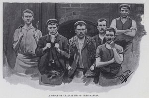 Un grupo de fabricantes de cadenas de Cradley Heath