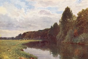 El río Wey, cerca de Ripley (litografía en color) de Harold Sutton Palmer