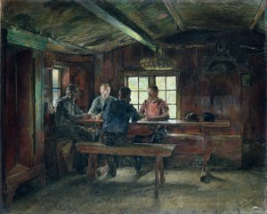 Jugadoras de cartas de Harriet Backer