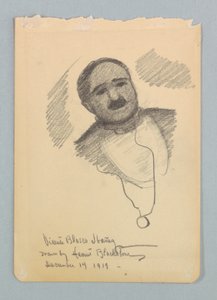 Estudio para retrato, Vicente Blasco Ibáñez