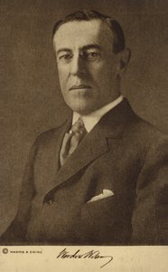 Woodrow Wilson (foto en blanco y negro) de Harris & Ewing