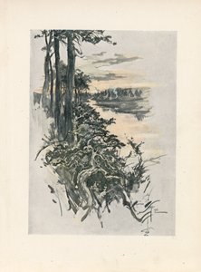 La canción de Hiawatha de Longfellow (litografía en color) de Harrison Fisher