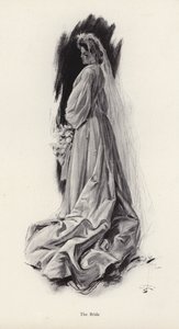 Retrato de una novia de Harrison Fisher