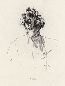 Retrato de una mujer de Harrison Fisher