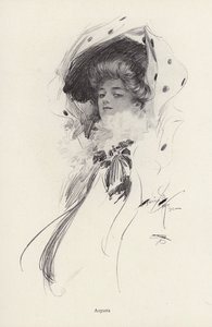 Retrato de una mujer llamada Augusta de Harrison Fisher