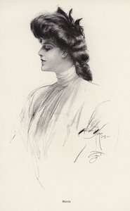Retrato de una mujer llamada Marcia de Harrison Fisher
