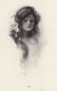 Retrato de una niña llamada Peggy de Harrison Fisher