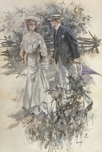 El paseo por el jardín de Harrison Fisher