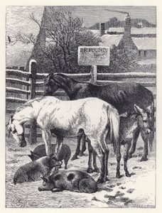 Animales en el Redil de Harrison William Weir
