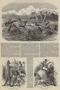 Caza de Canguros en Australia de Harrison William Weir