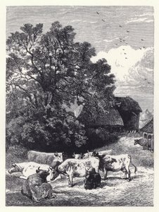 Ordeñando las Vacas de Harrison William Weir