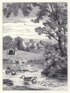 El estanque de los patos de Harrison William Weir