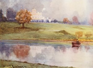 Campos de golf: Stoke pages, el hoyo dieciséis (litografía en color)