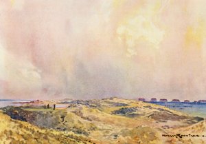 Campos de golf: Hoy lake, the twelfth tee (litografía en color) de Harry (1878 1950) Rountree