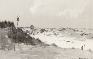 Campos de golf: Hunstanton, bajo la nieve (litografía)
