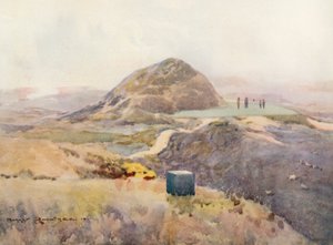 Campos de golf: Troon, el nuevo hoyo corto (litografía en color) de Harry (1878 1950) Rountree