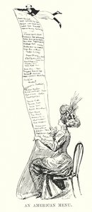 Menú americano (litografía)