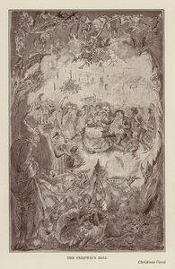 Libros de Navidad de Charles Dickens: Cuento de Navidad (litografía) de Harry (after) Furniss