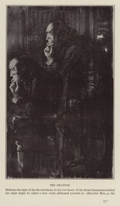 Libros de Navidad de Charles Dickens: Haunted Man (litho) de Harry (after) Furniss
