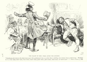Ilustración para Oliver Twist de Charles Dickens (litografía)