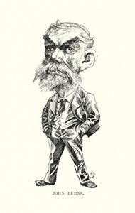 John Burns (litografía) de Harry (after) Furniss