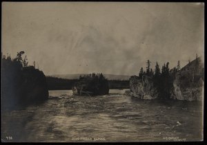 Five Fingers Rapids, fotógrafo, H.C. Barley, Skagway, sin fecha (foto en b/n) de Harry C. Barley