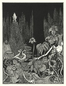 Edgar Allan Poe: Silencio (litografía) de Harry Clarke