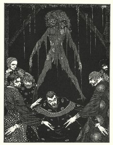 Edgar Allan Poe: El gato negro (litografía) de Harry Clarke