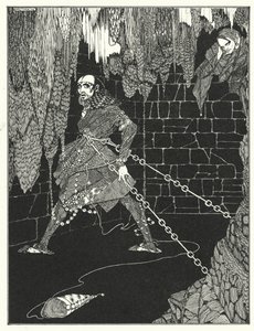 Edgar Allan Poe: El barril de Amontillado (litografía) de Harry Clarke