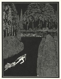 Edgar Allan Poe: El misterio de Marie Roget (litografía) de Harry Clarke