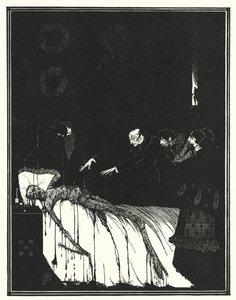 Edgar Allan Poe: La caja oblonga (litografía) de Harry Clarke