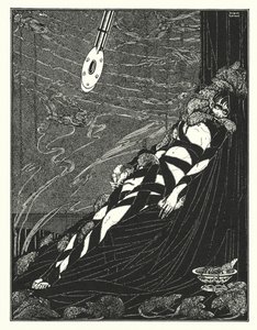 Edgar Allan Poe: El pozo y el péndulo (litografía) de Harry Clarke