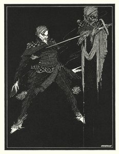 Edgar Allan Poe: William Wilson (litografía) de Harry Clarke