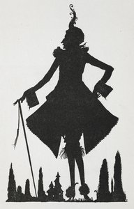 Ilustración para el cuento "Riquet con el mechón". de Harry Clarke