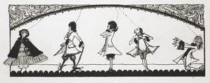 Ilustración para el cuento "Caperucita Roja". de Harry Clarke