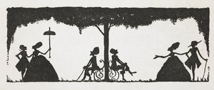 Ilustración para el cuento "La piel de asno". de Harry Clarke