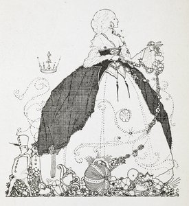 Ilustración para el cuento "el hada". de Harry Clarke