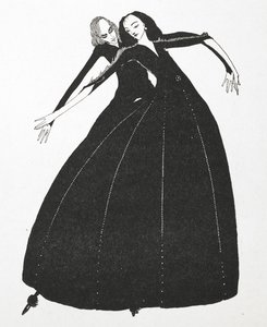 Ilustración para el cuento "Los deseos ridículos". de Harry Clarke